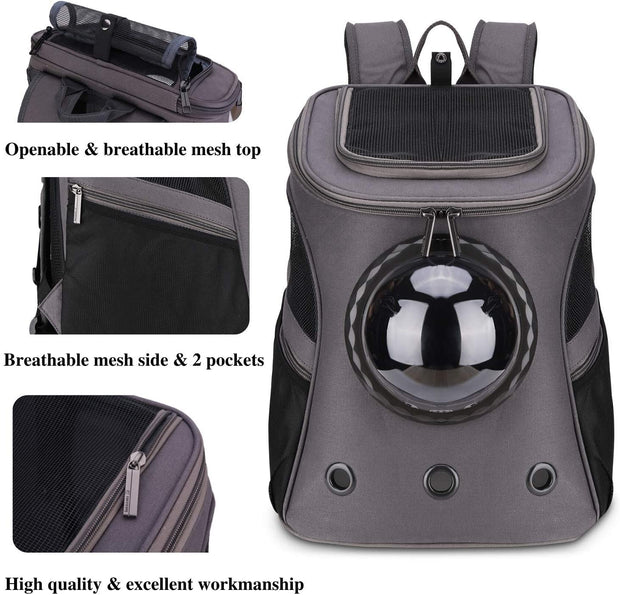 The big Meow Backpack - Charcoal Grey